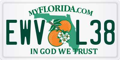 FL license plate EWVL38