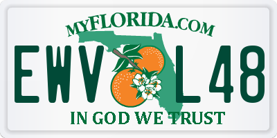 FL license plate EWVL48