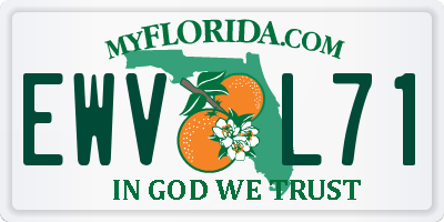 FL license plate EWVL71