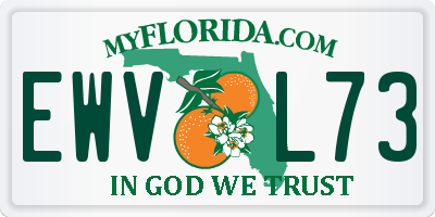 FL license plate EWVL73