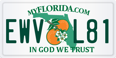 FL license plate EWVL81