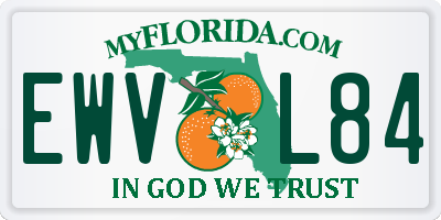 FL license plate EWVL84