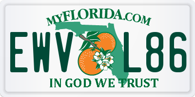 FL license plate EWVL86