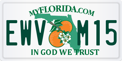 FL license plate EWVM15