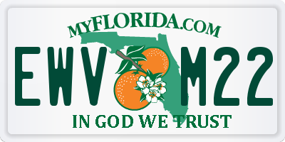 FL license plate EWVM22