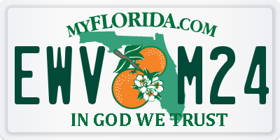 FL license plate EWVM24