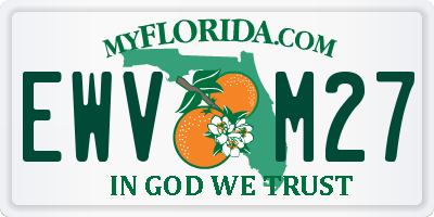 FL license plate EWVM27
