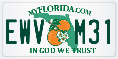 FL license plate EWVM31