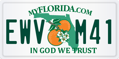 FL license plate EWVM41