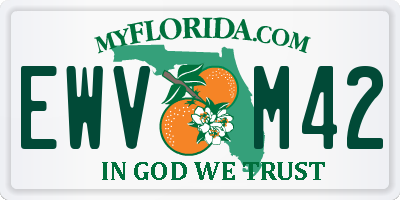 FL license plate EWVM42