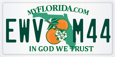 FL license plate EWVM44