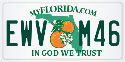 FL license plate EWVM46