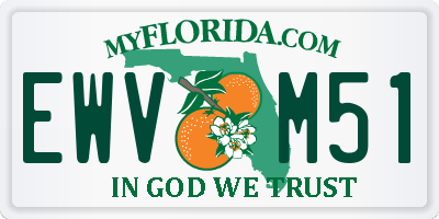 FL license plate EWVM51