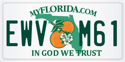 FL license plate EWVM61