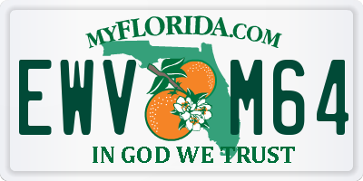 FL license plate EWVM64