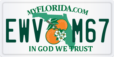 FL license plate EWVM67