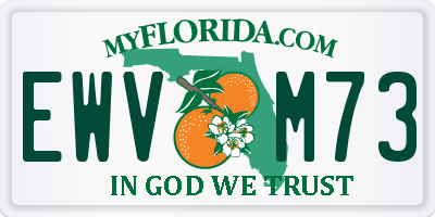 FL license plate EWVM73
