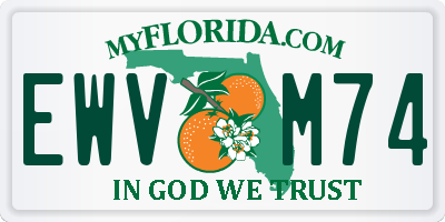 FL license plate EWVM74