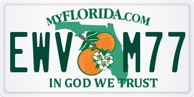 FL license plate EWVM77