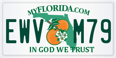 FL license plate EWVM79