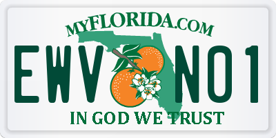 FL license plate EWVN01