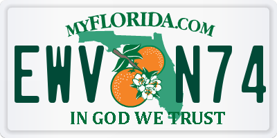 FL license plate EWVN74