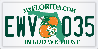 FL license plate EWVO35