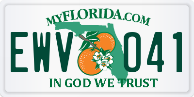 FL license plate EWVO41