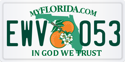 FL license plate EWVO53