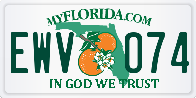 FL license plate EWVO74