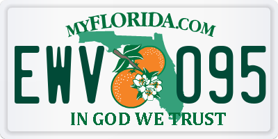 FL license plate EWVO95