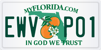 FL license plate EWVP01