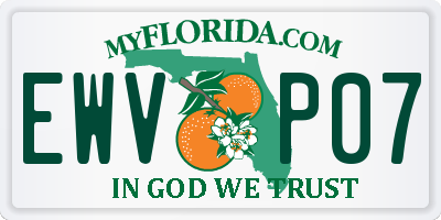 FL license plate EWVP07