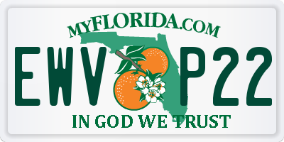 FL license plate EWVP22