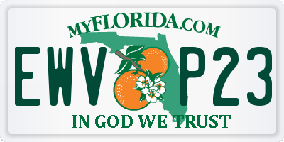 FL license plate EWVP23