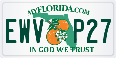 FL license plate EWVP27