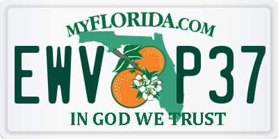 FL license plate EWVP37
