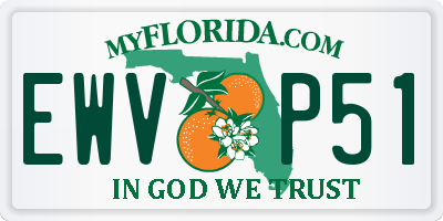 FL license plate EWVP51