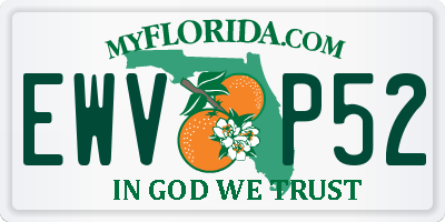 FL license plate EWVP52