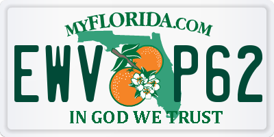 FL license plate EWVP62