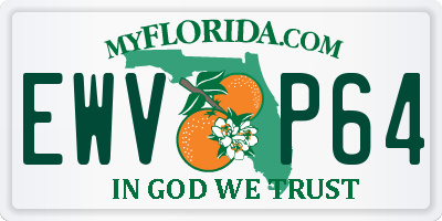FL license plate EWVP64