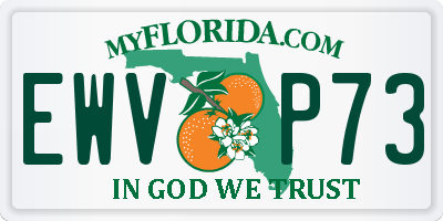 FL license plate EWVP73