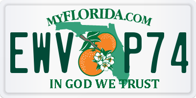 FL license plate EWVP74