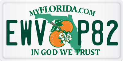 FL license plate EWVP82