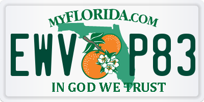 FL license plate EWVP83