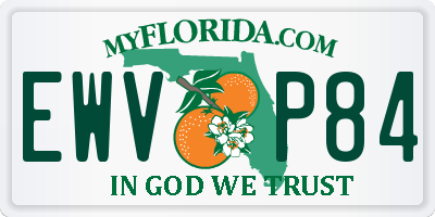 FL license plate EWVP84