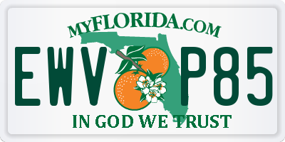 FL license plate EWVP85