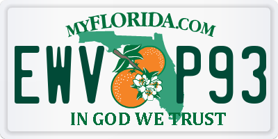 FL license plate EWVP93