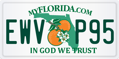 FL license plate EWVP95
