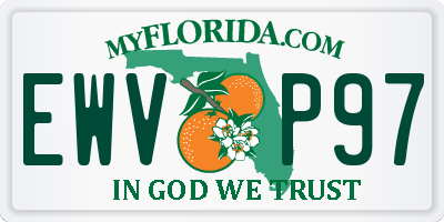FL license plate EWVP97